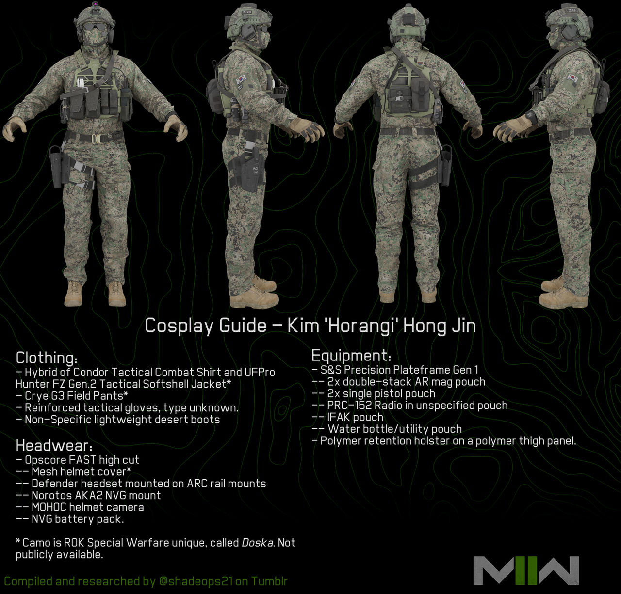 Cod Cosplay Guide Cosplay Guide - Horangi by shadeops21 on DeviantArt