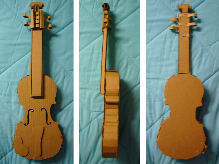 Cardboard Violin