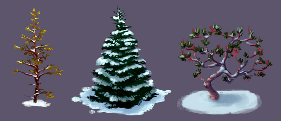 Snowy trees