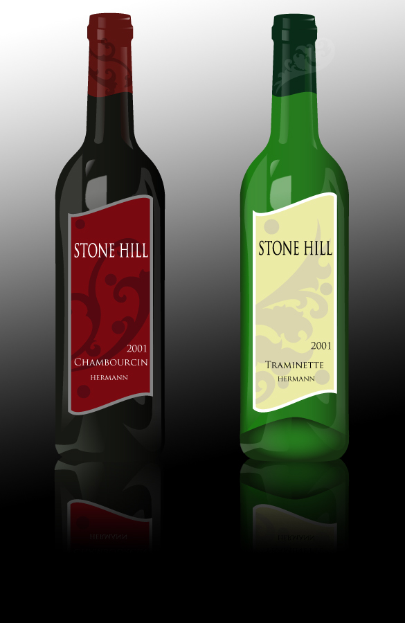 Stone Hill Wine Bottles