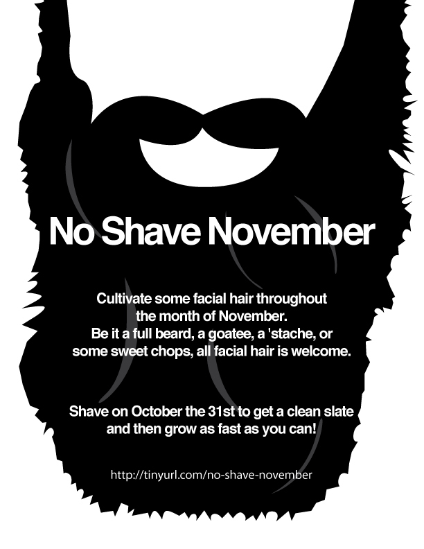 No Shave November Flier