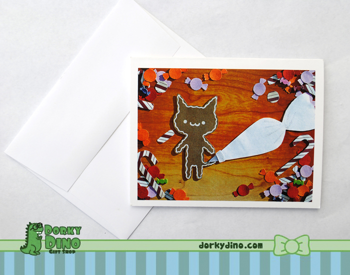 Gingerbread Cat Card