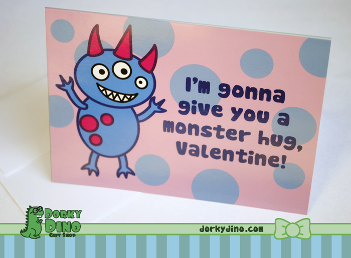 Monster Hug Valentine's Day Card