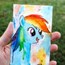 Small Rainbow Dash Watercolor