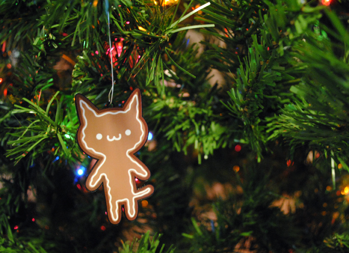 Gingerbread Cat Ornament