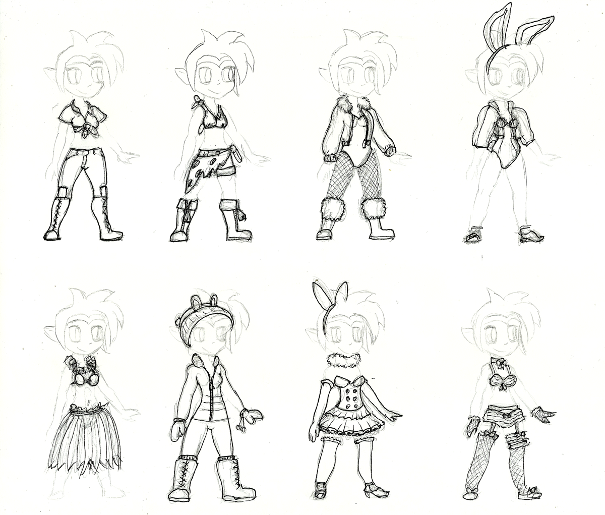 Shantae S Shortcut Costumes 3 By Sepiakeys On Deviantart