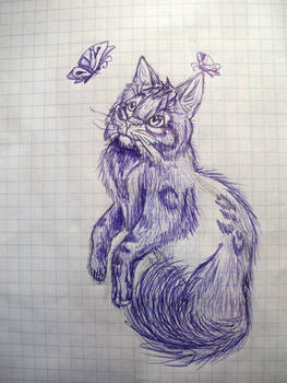 Old drawing  -cat