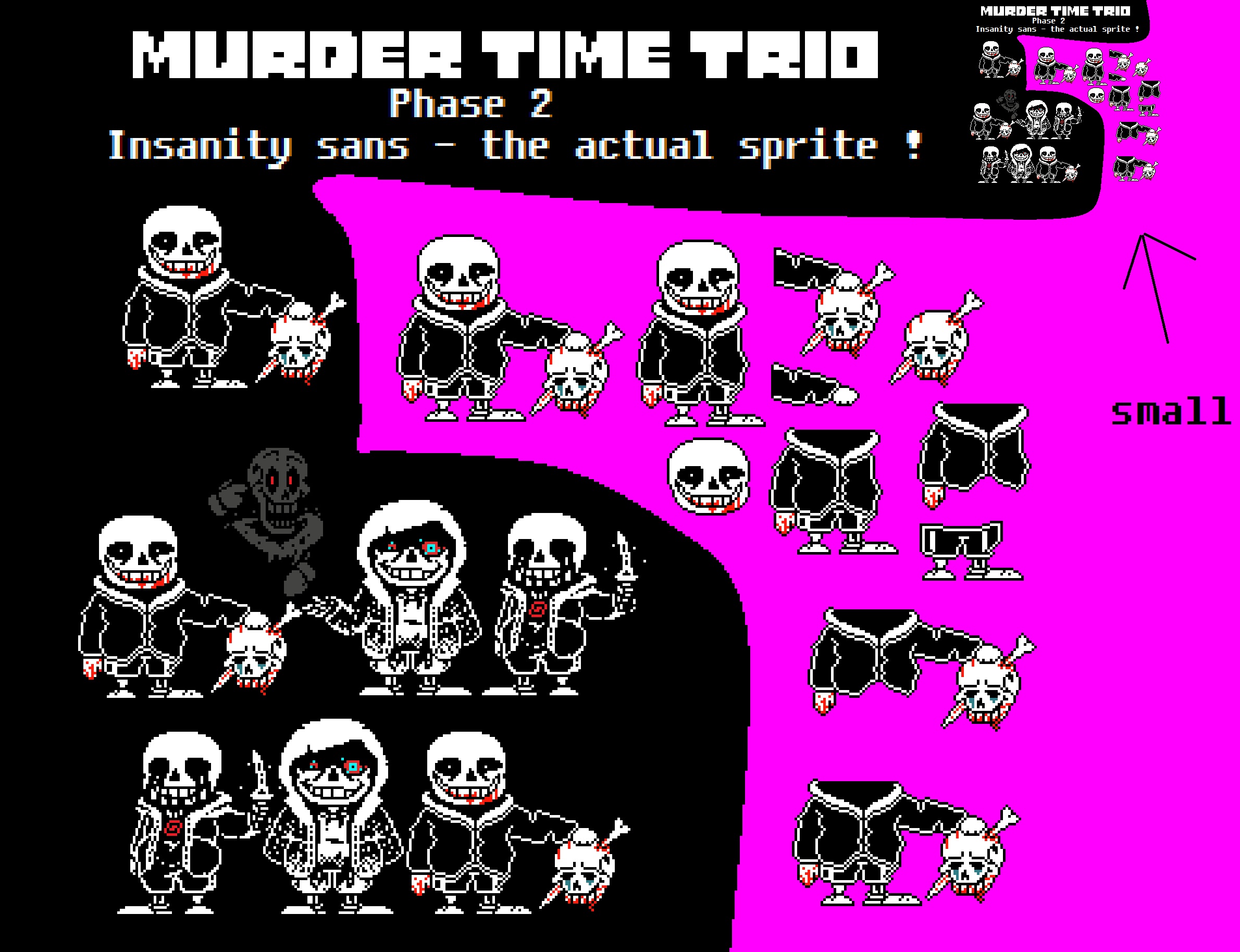 Murder Time Trio Phase 2 Sprites by CooperClimbArt on DeviantArt