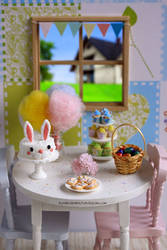 1:12 scale Easter themed miniatures