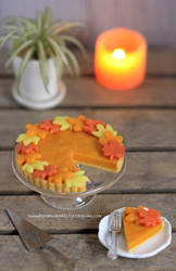 1:12 scale Pumpkin Tart