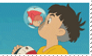 Ponyo Sosuke Kiss stamp