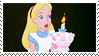 Disney Alice + Unbirthday Cake Stamp by TwilightProwler