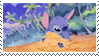 Disney Stitch + Sand Castle Stamp by TwilightProwler
