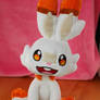 Pokmon scorbunny inspired plushie