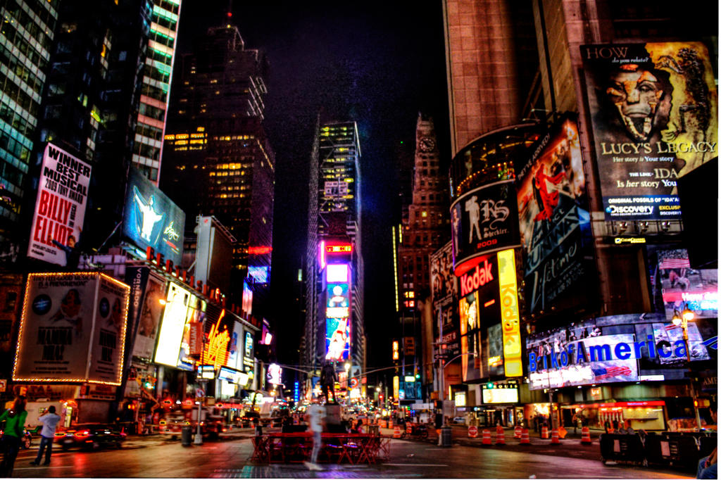 NY Times Square Night HDR