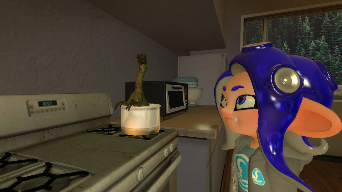 OctoRaptor Cooking Compy by Dinosaurbro20 on DeviantArt