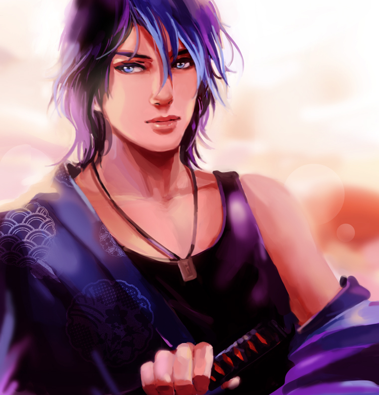 Anime Boy Katana Wallpaper, Digital Art by DarkEdgeYT on DeviantArt