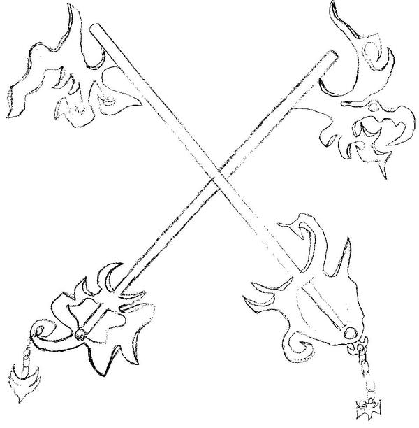Two Keyblades By ME by yummyfoodyup on DeviantArt