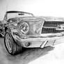 Ford Mustang before coloring