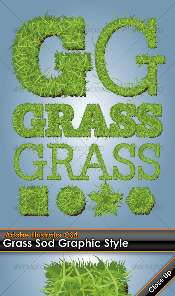 Grass Sod Illustrator Style