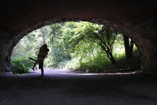 Silhouetted Couple