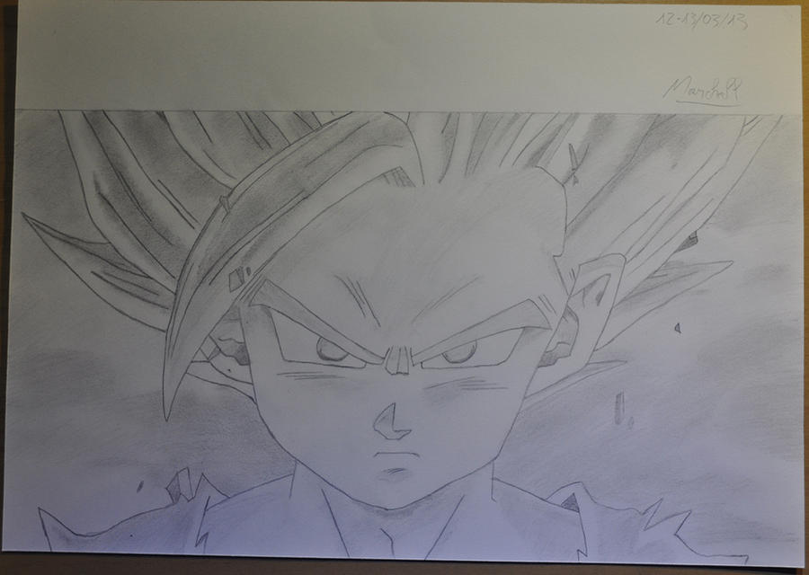 Gohan Writing Gohan by Marchalllawson on DeviantArt