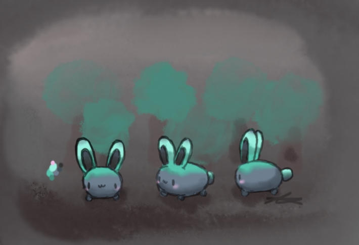 Mossy Rabbits by Gutsteroid on DeviantArt