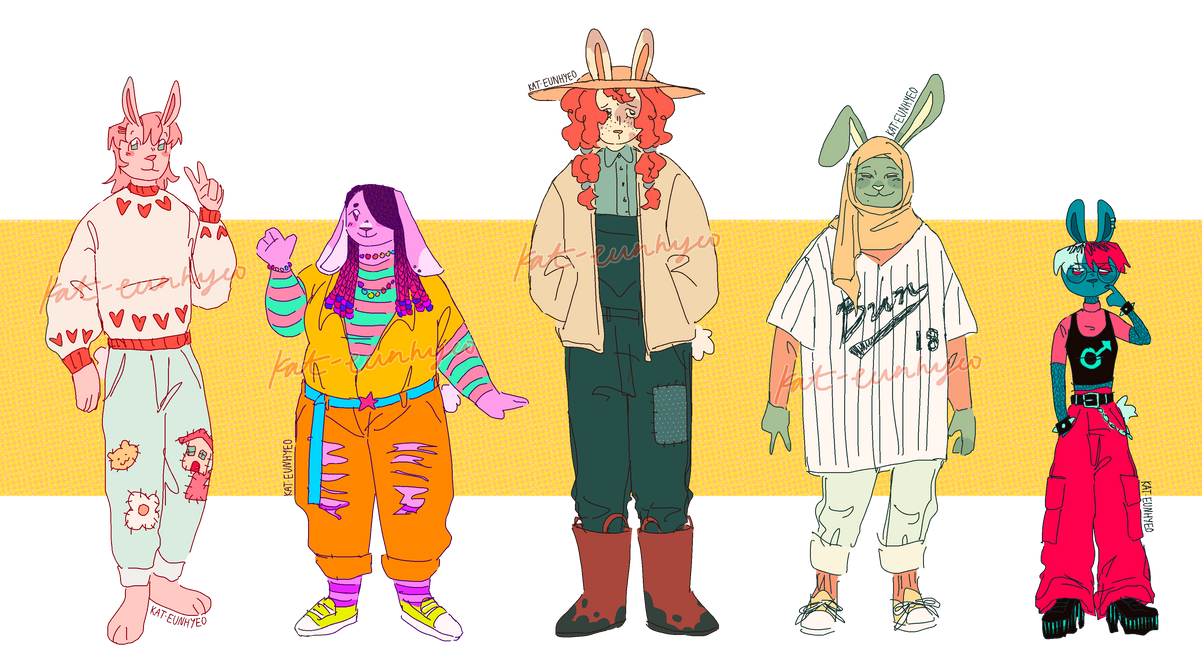 bunny anthro auction - 3/5 OPEN by kat-eunhyeo on DeviantArt