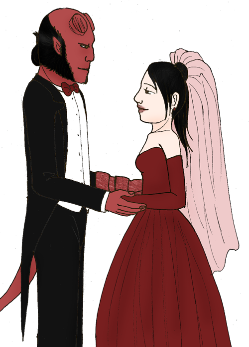 Liz and Hellboy - Wedding