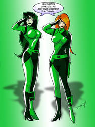 Mind Controlled Shego and Kim