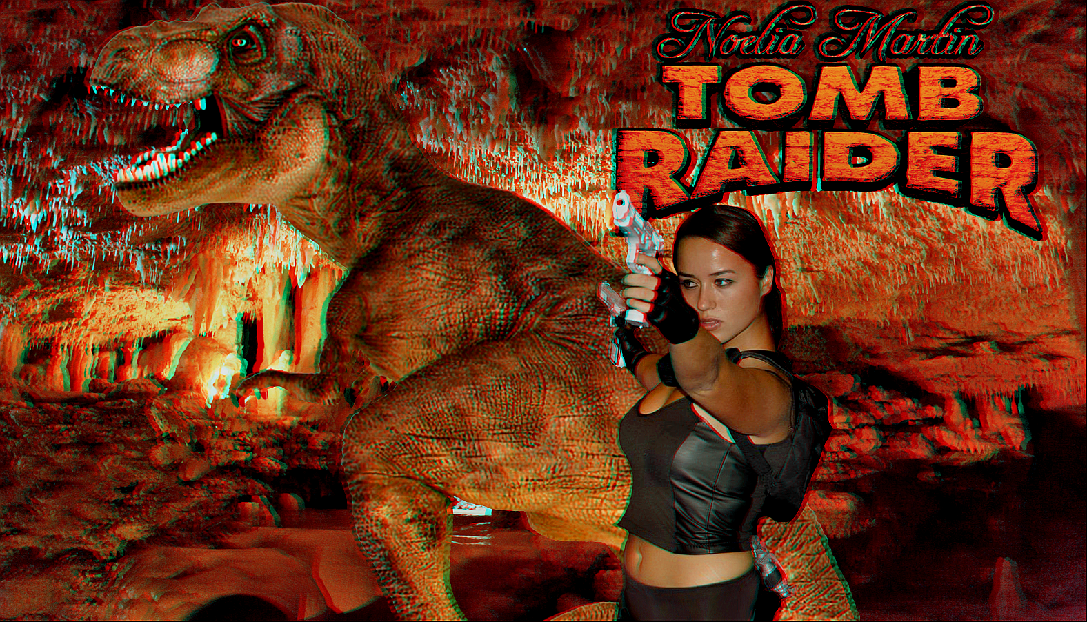 Tomb Raider cosplay 3D wp starring Noelia Martin