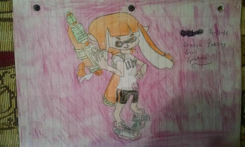 Orange Inkling Girl Splatoon by SailorMoonFanGirl on DeviantArt