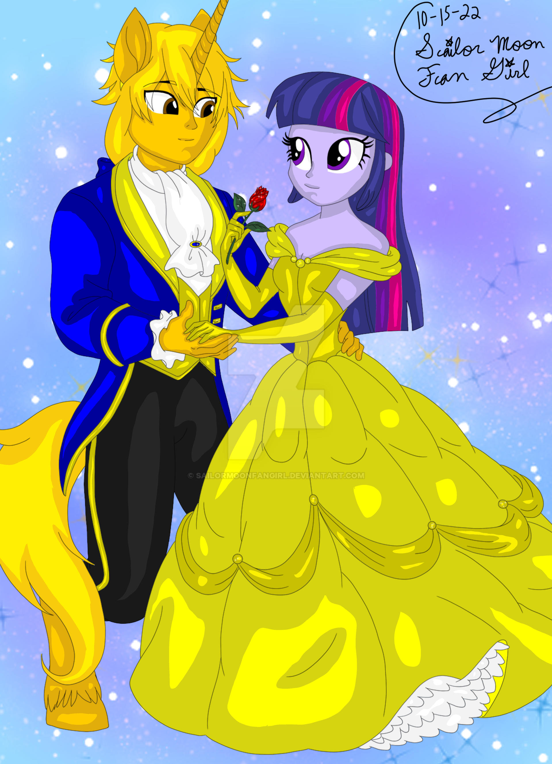 Fledge Character Fledge And Twilight As Beauty And Beast by SailorMoonFanGirl on DeviantArt