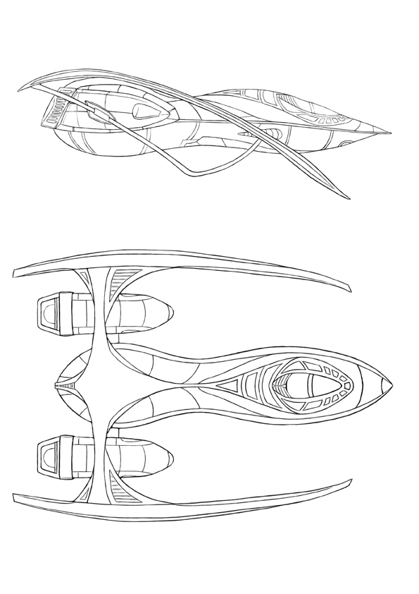 Spaceship Lineart 1 by joeshawcross on DeviantArt
