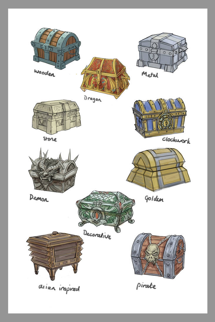 Treasure Chest Concepts by joeshawcross on DeviantArt
