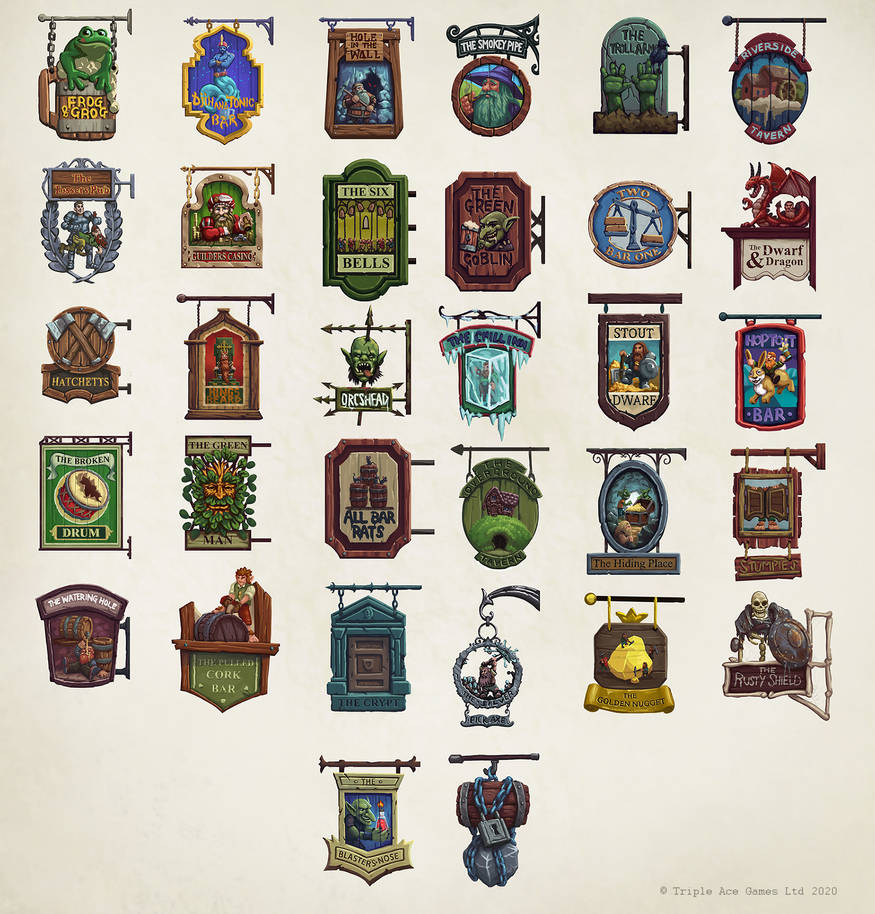 Medieval Pub Signs
