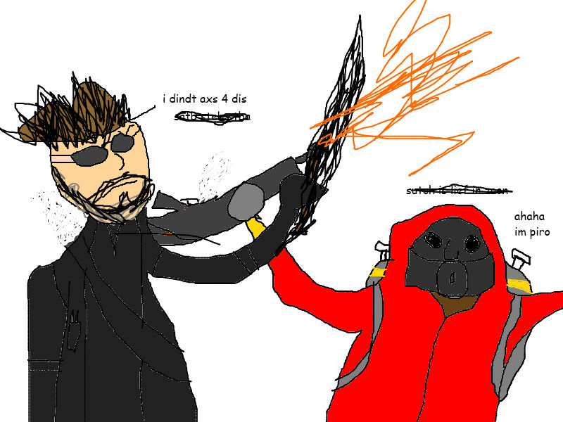 durex and pyroro by daOTIS on DeviantArt