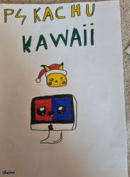 la petite Shaina 8 ans dessine un pikatchu et ...