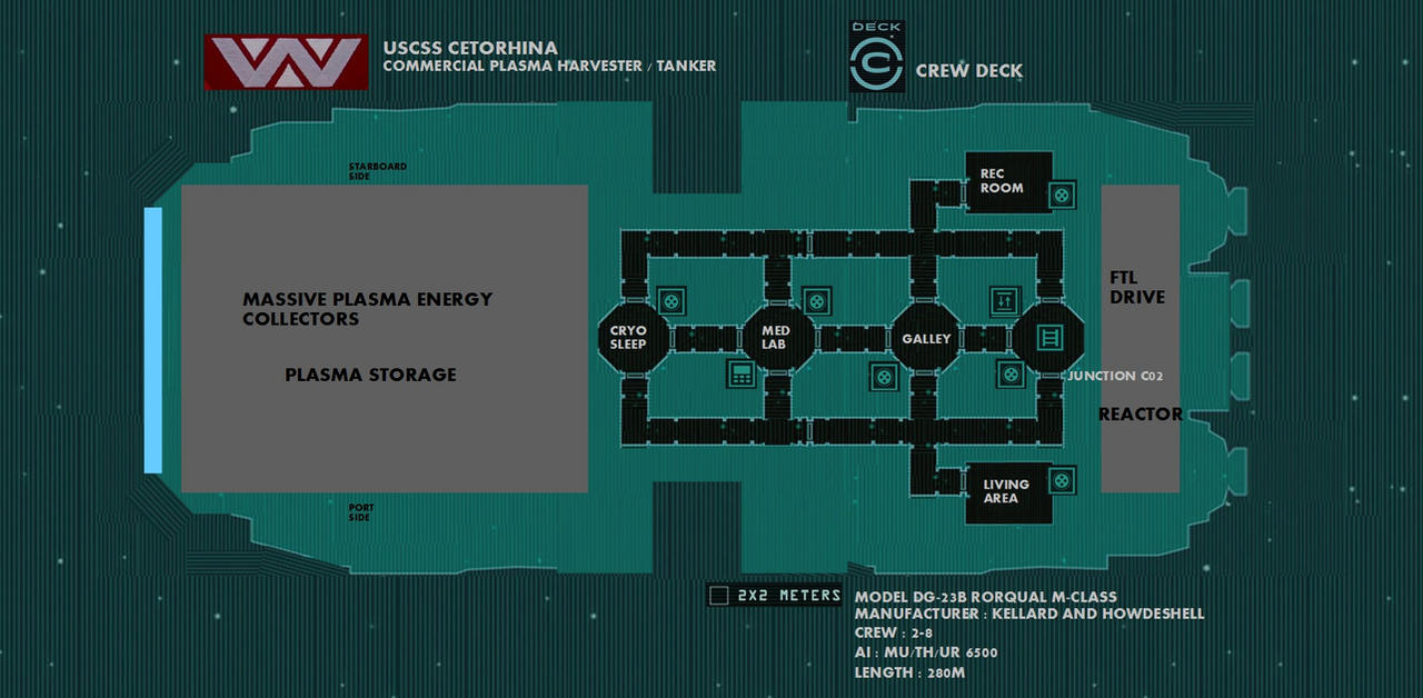 USCSS Cetorhina Deck C by ArthurDallas on DeviantArt