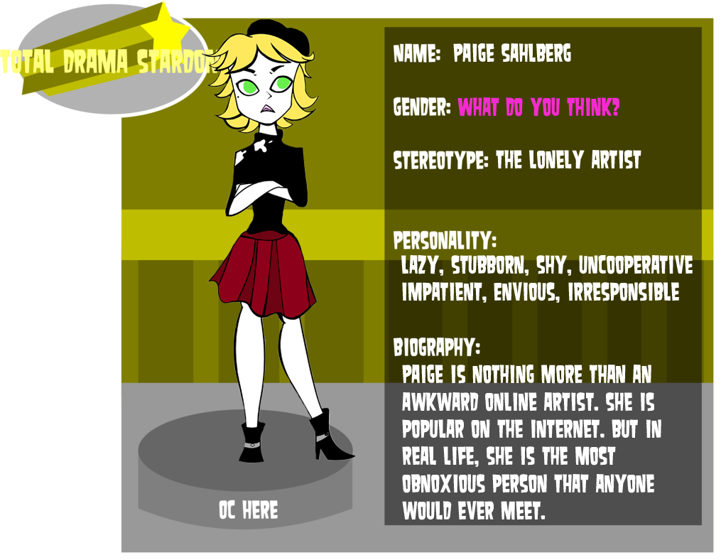 Total drama stardom app Paige by CreativeHorizons on DeviantArt Total drama stardom app Paige by CreativeHorizons on DeviantArt