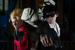 Vash and Wolfwood from Trigun - Prepare to fight by Rinkujutsu