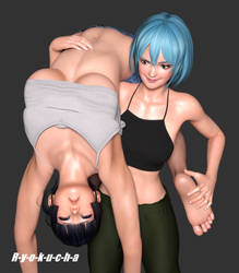 Nyotengu Carried and Stretched (part 2) by R-y-o-k-u-c-h-a