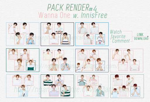 [40+ PNGs] - PACKRENDER 05 - WANNA ONE - INNISFREE