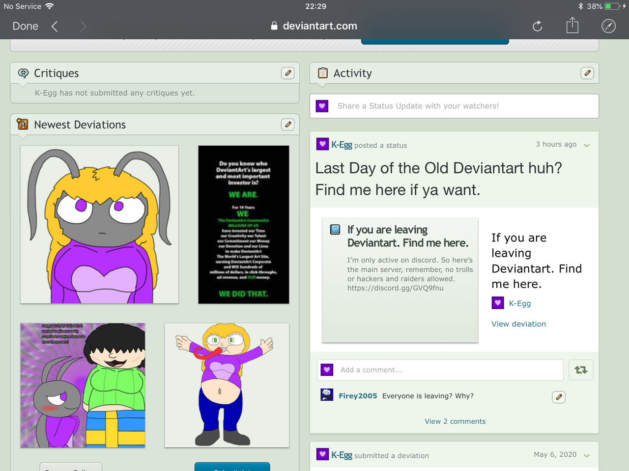 My Old Deviantart Layout before Eclipse Arrives by K-Egg on DeviantArt