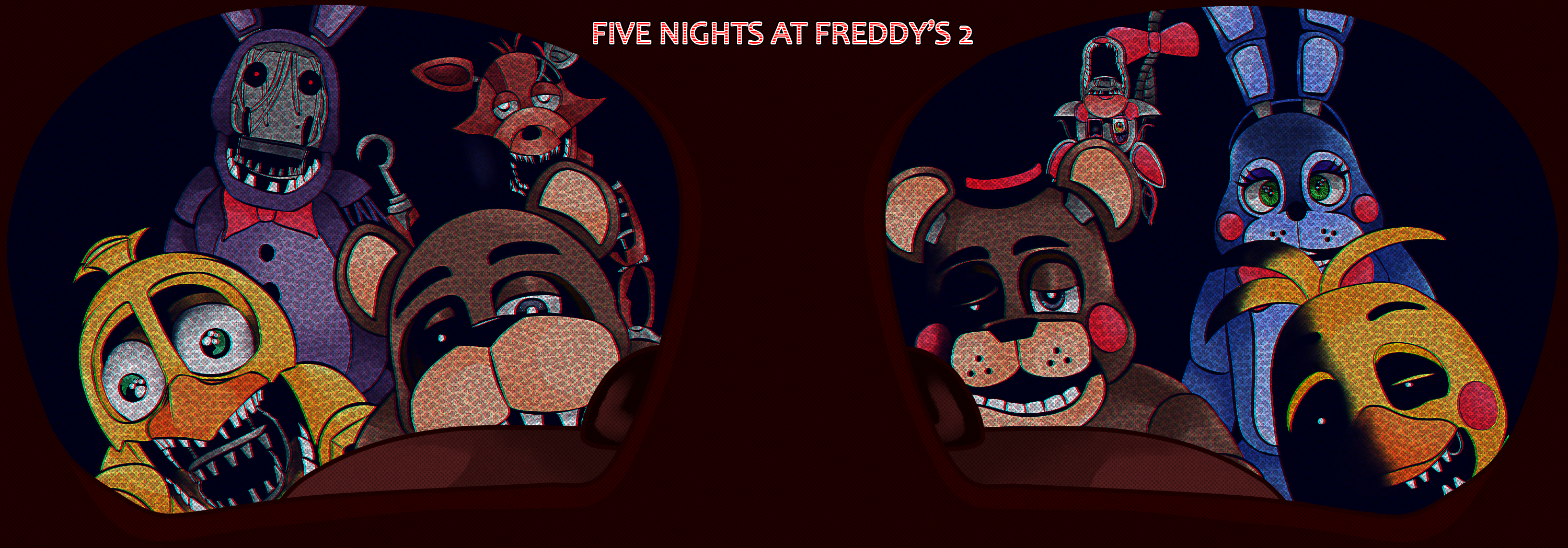 Five Nights at Freddy's 2 Wallpaper - Old F, B, C by PeterPack on DeviantArt