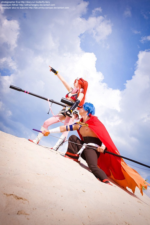 Kamina cosplay Tengen Toppa Gurren Lagann Althair