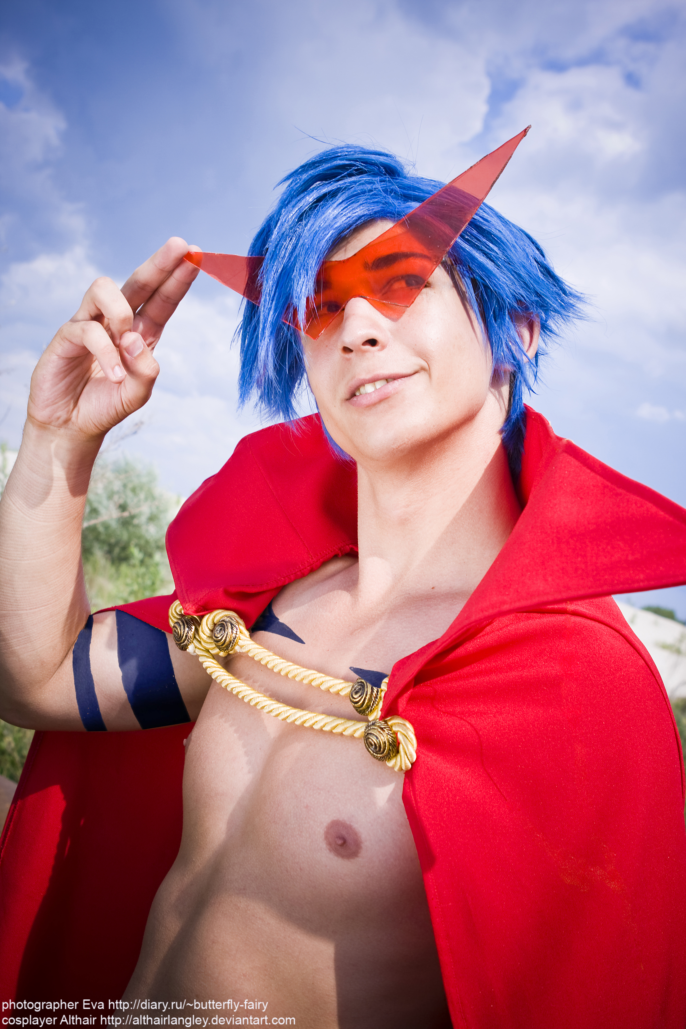 Tengen toppa gurren lagann kamina cosplay costume feito qualquer