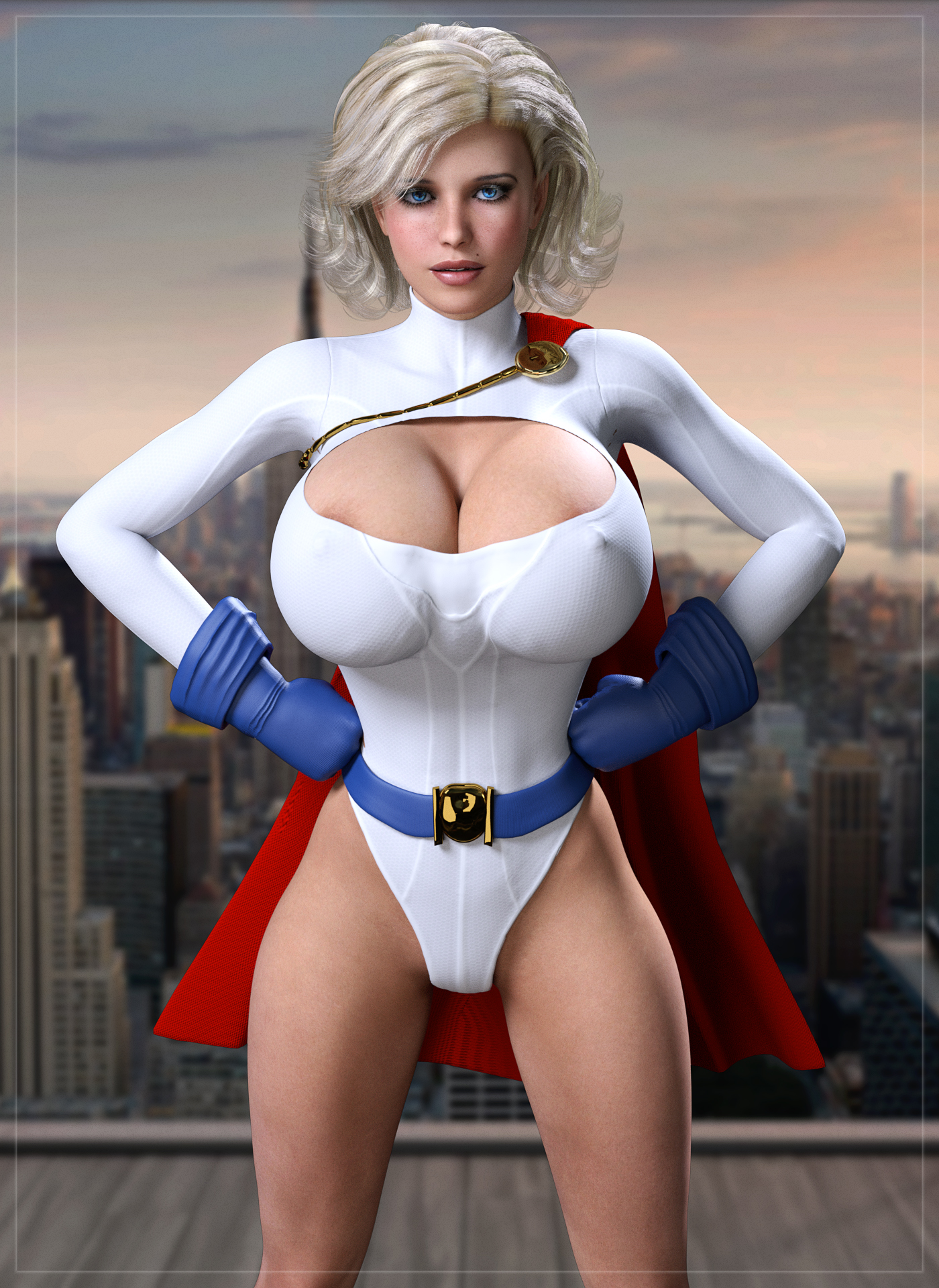 Sam is Powergirl ... (IRay)