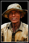 Old Cambodian man by zaffonato