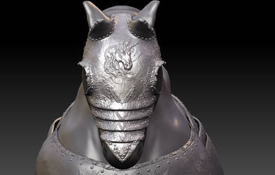 Horse face armour